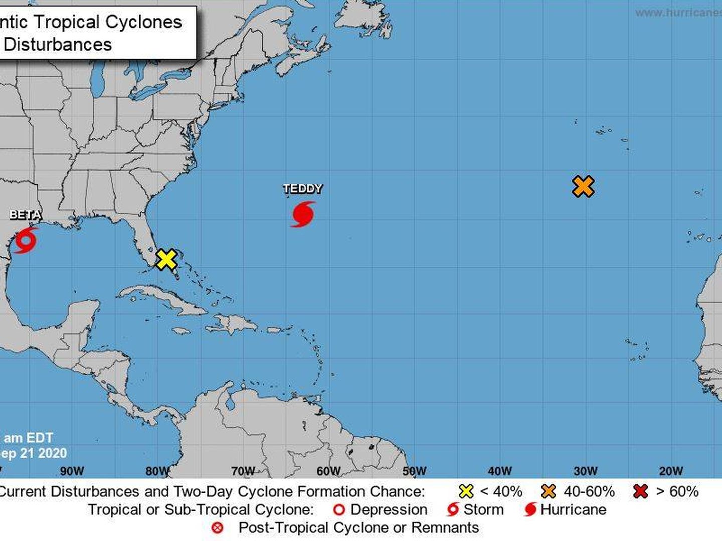 La tormenta tropical Beta afecta a Texas (NHC)