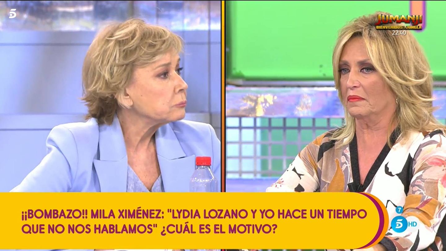 Mila Ximénez y Lydia Lozano, en 'Sálvame'. (Mediaset España)