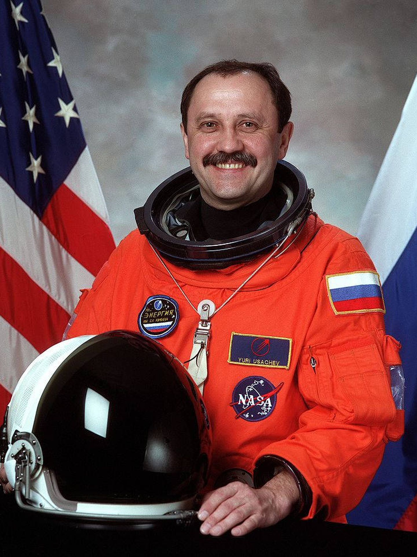 Usachov, durante su época de cosmonauta. (NASA)