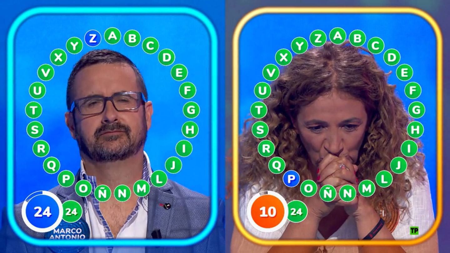 Marco Antonio y Sofía, en 'Pasapalabra'. (Antena 3)