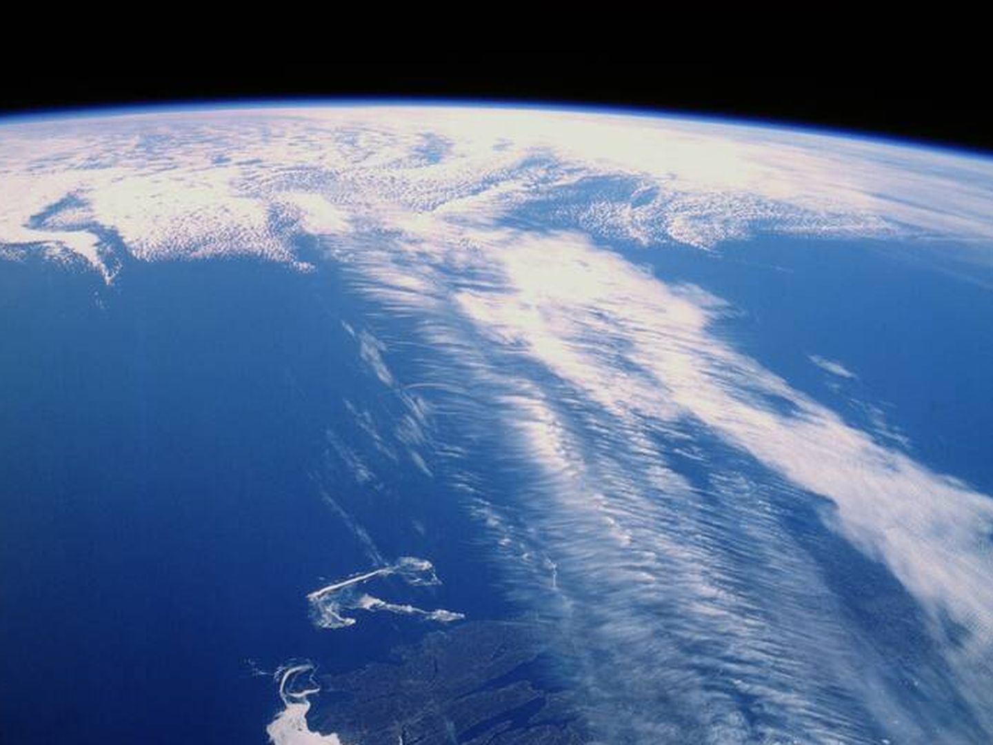 Corriente en Chorro Polar sobre el Atlántico Norte. Foto: NASA