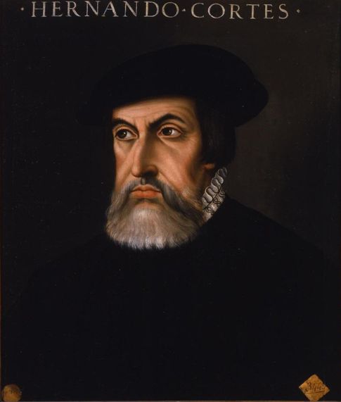 Foto: Retrato anónimo de Hernán Cortés, Museo de la Real Academia de Bellas Artes de San Fernando.