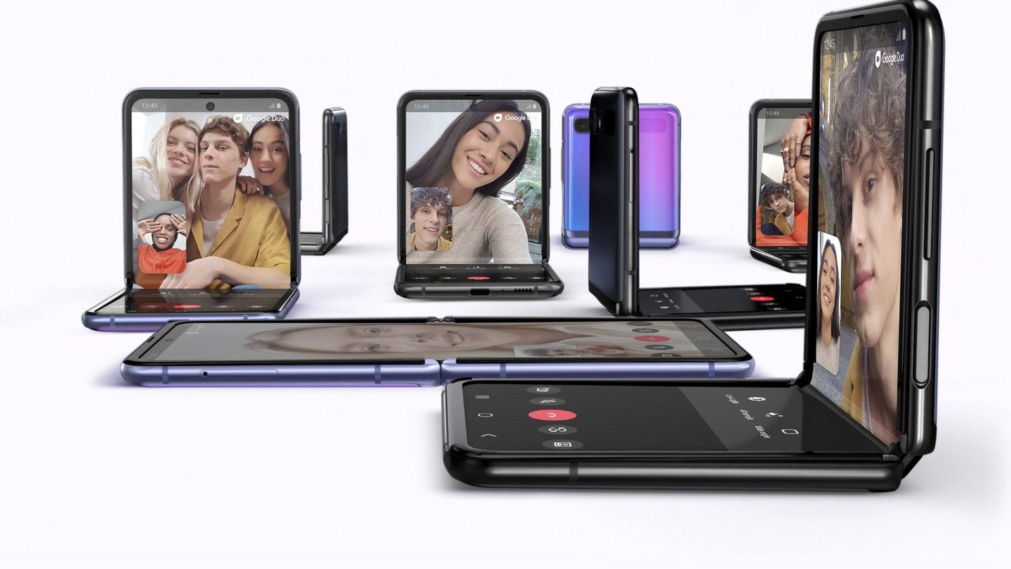 La flexibilidad del Galaxy Z Flip lo convierte en un teléfono ideal para videollamadas.