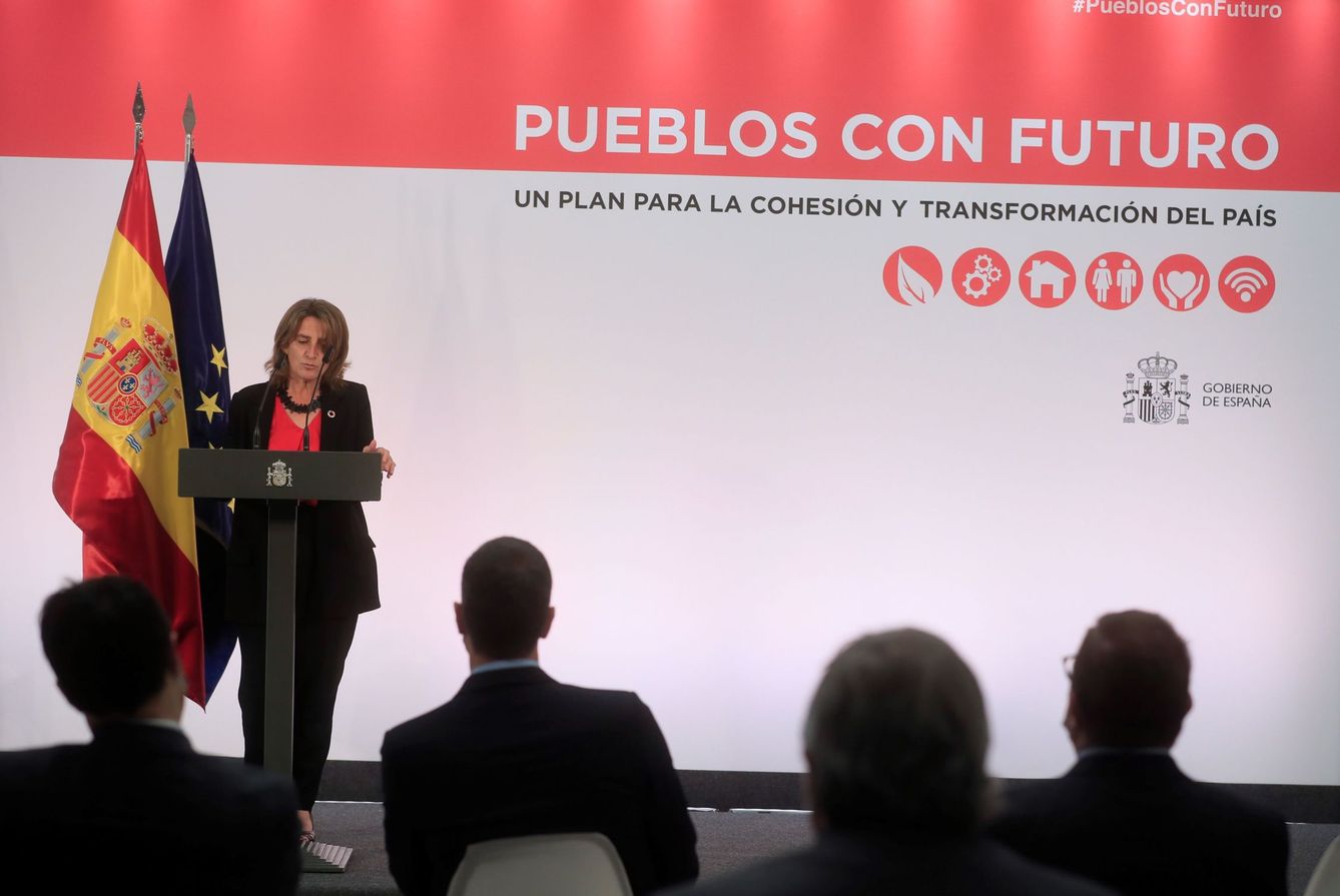 Teresa Ribera, en la presentación del plan 'Pueblos con futuro'. (EFE)