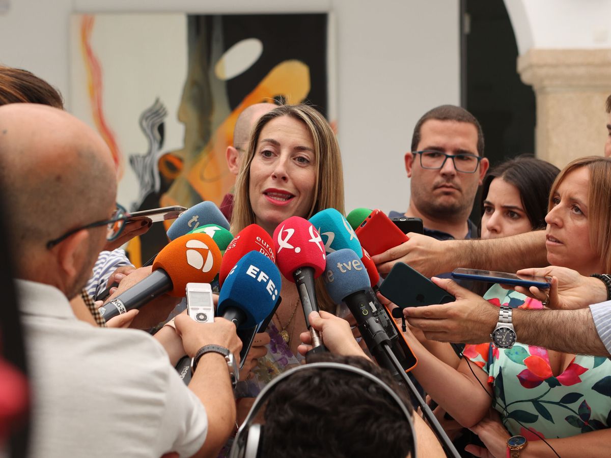 Foto: La líder del PP extremeño, María Guardiola. (EFE/Jero Morales)