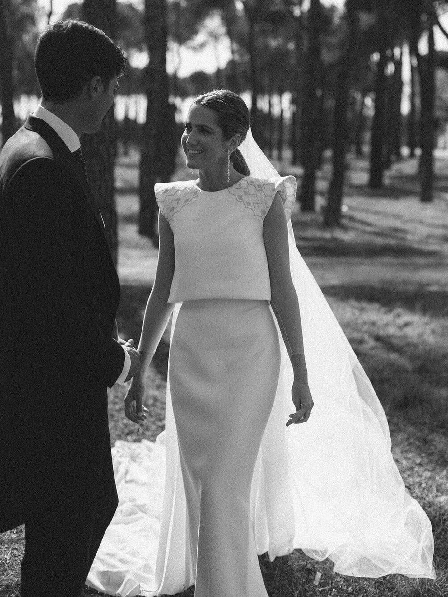 El vestido de novia de Teresa. (Instagram/@olea.photo)