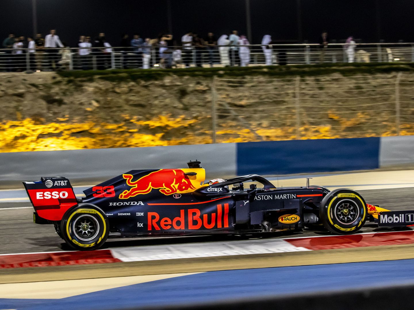 Max Verstappen durante el Gran Premio de Bahréin. (EFE)