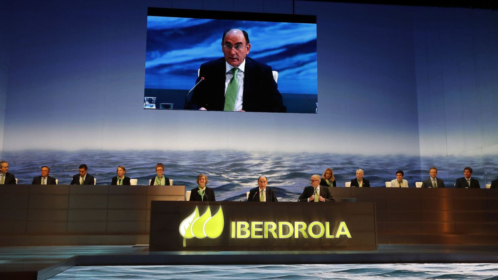 Foto: El presidente de Iberdrola, Ignacio Sánchez Galán, en la apertura de la junta de accionistas de la compañía eléctrica. (EFE)