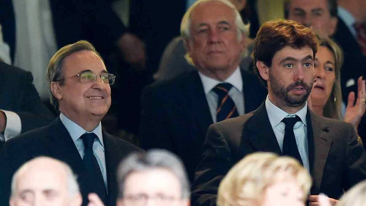 Florentino Pérez y Andrea Agnelli, principales promotores de la Superliga (Reuters)