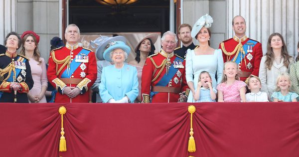 Foto: La familia real durante el pasado Trooping The Colour. (Getty)
