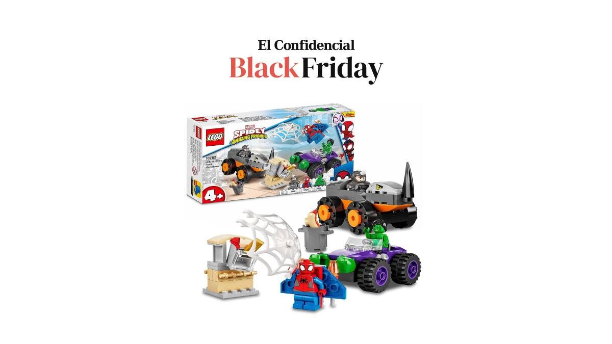 ¡Black Friday! LEGO 10782 Marvel Spidey y Su Superequipo Camiones de Combate de Hulk y Rino con descuento del 30%