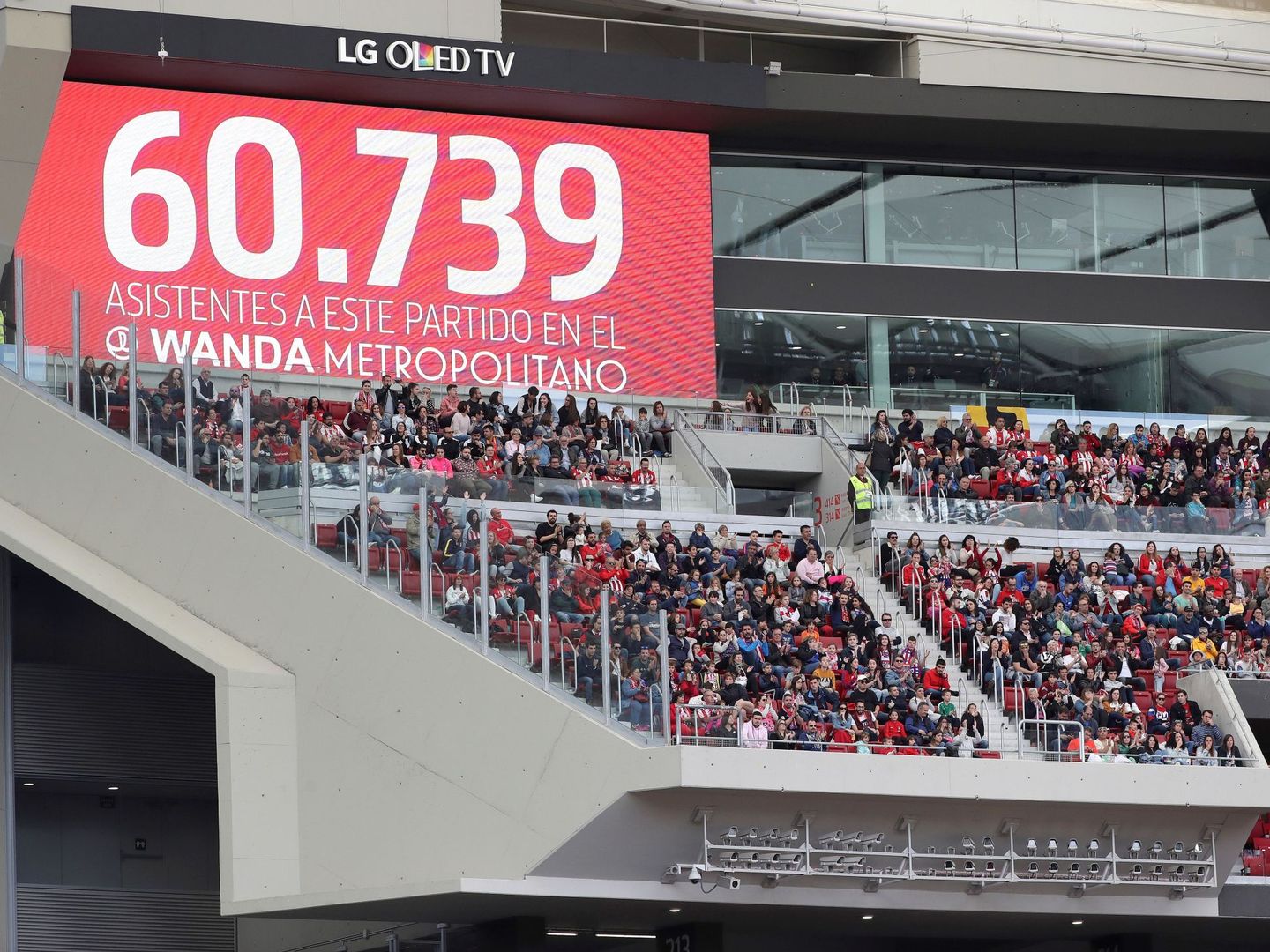 Hace un año, el Wanda Metropolitano batió el récord de asistencia a un partido de fútbol femenino en España. (EFE)