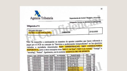 Un acta de Hacienda revela que el Barça pagó 28 M a mercantiles de Neymar y familia