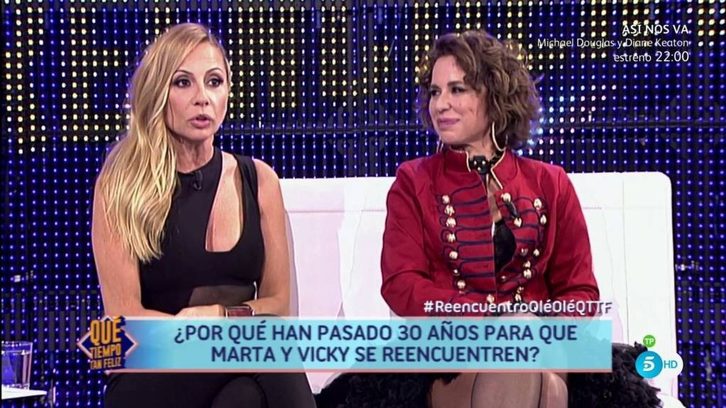 Marta Sánchez y Vicky Larraz. (Mediaset España)