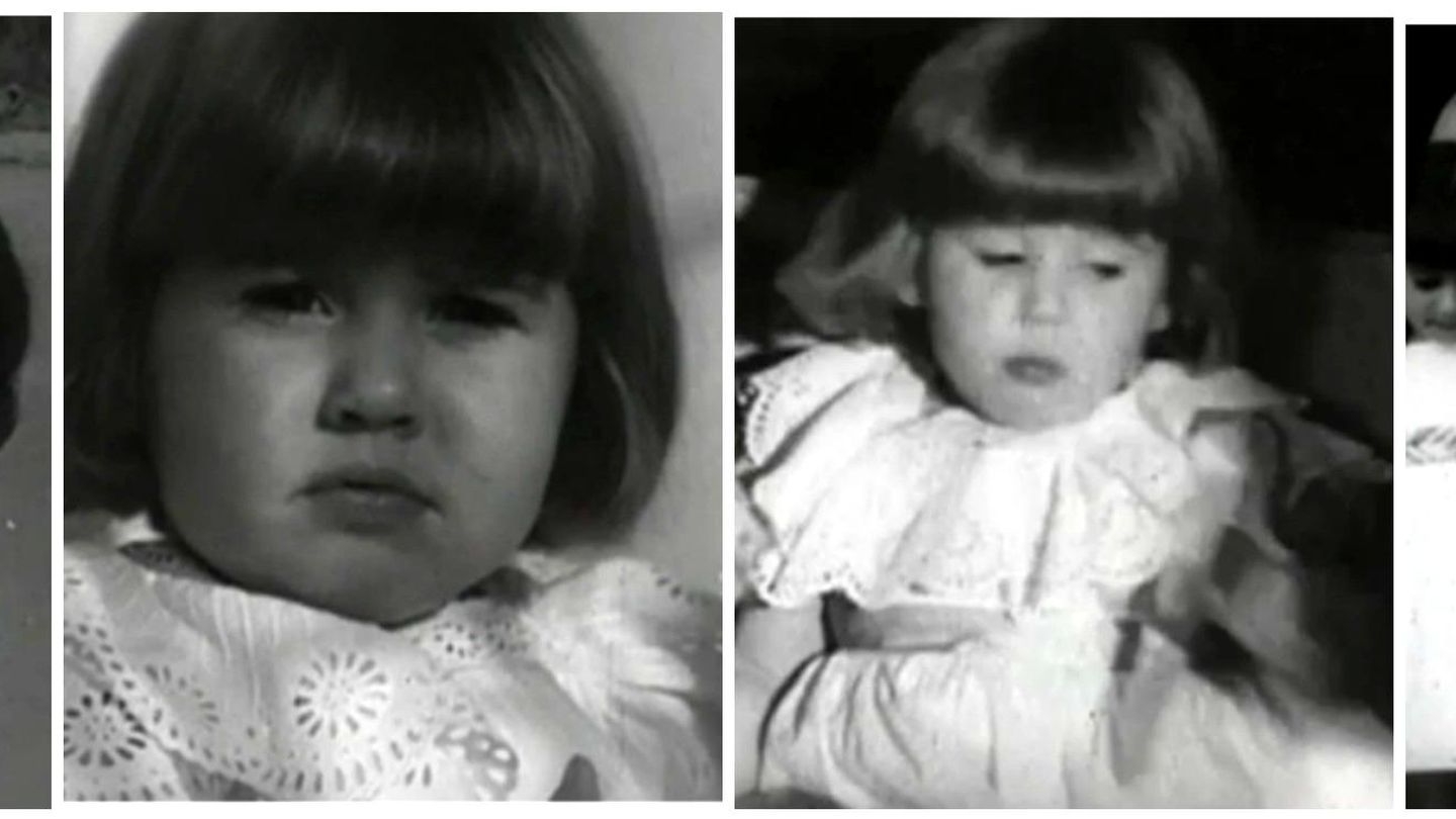 Imágenes de la infancia de Carmen emitidas en el programa