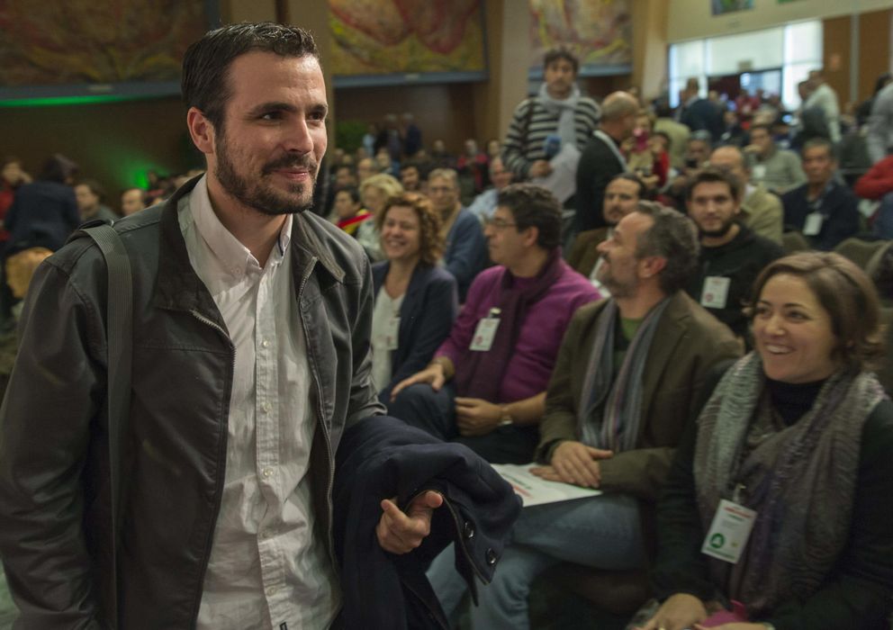 Foto: El diputado de IU Alberto Garzón, en una asamblea de balance de la organización en Andalucía. (EFE)