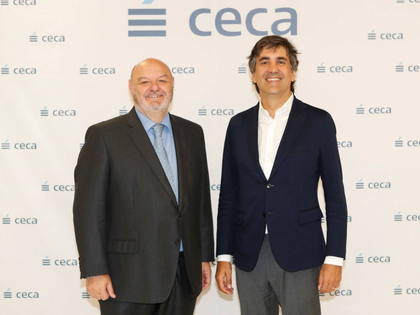 El secretario de Estado de Economía, Gonzalo García Andrés (d), y director general de CECA, José María Méndez. (CECA)