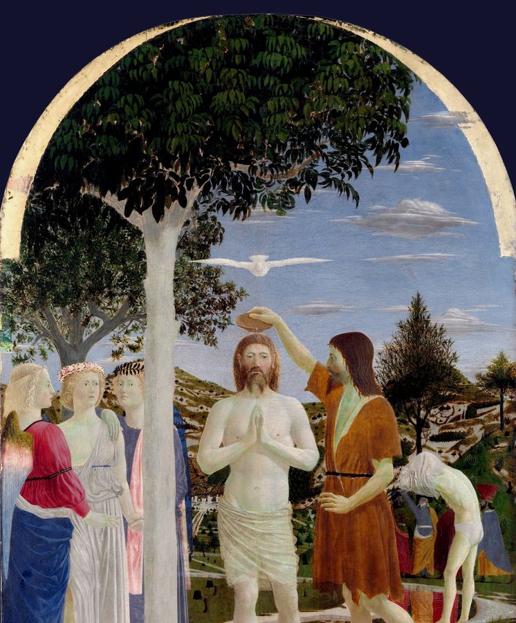 Foto: El bautizo de Cristo, de Piero della Francesca. 