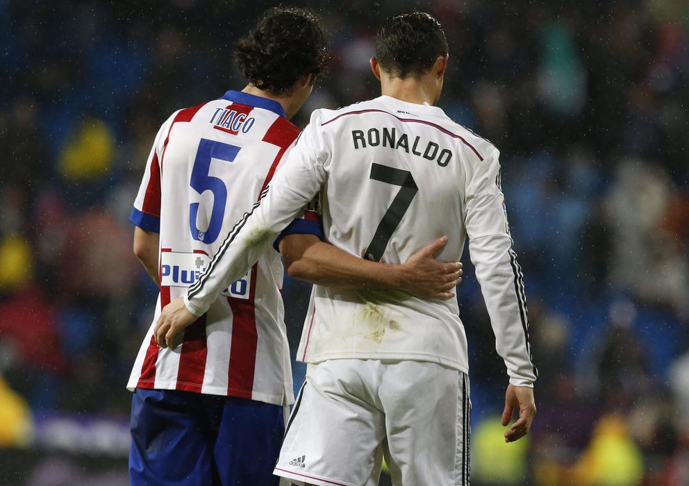 Foto: Los portugueses Tiago y Cristiano Ronaldo.