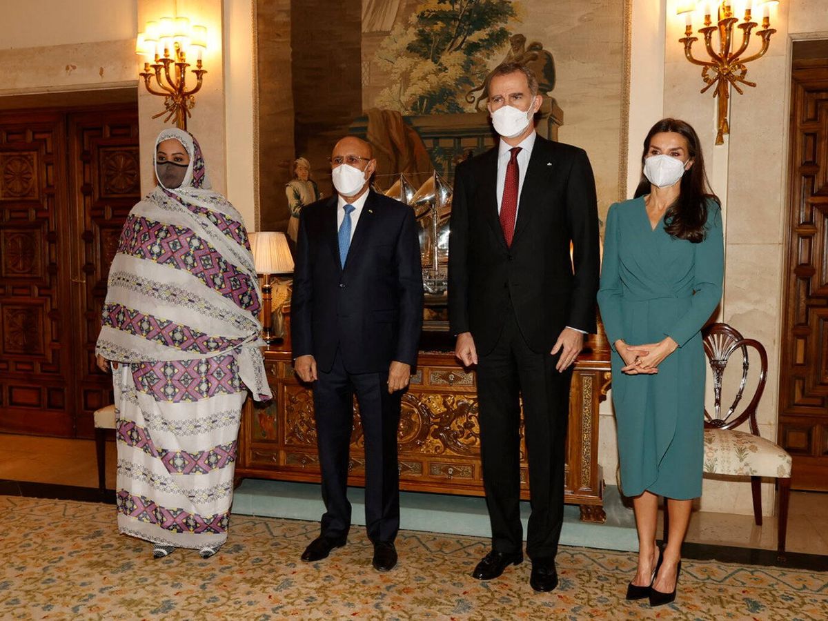 Foto: Los Reyes, junto al presidente de Mauritania y su esposa. (Casa Real)