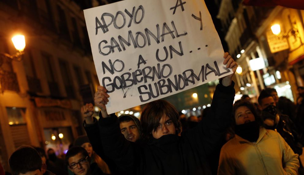 Concentración en Madrid en apoyo a los vecinos de Gamonal. (Reuters)