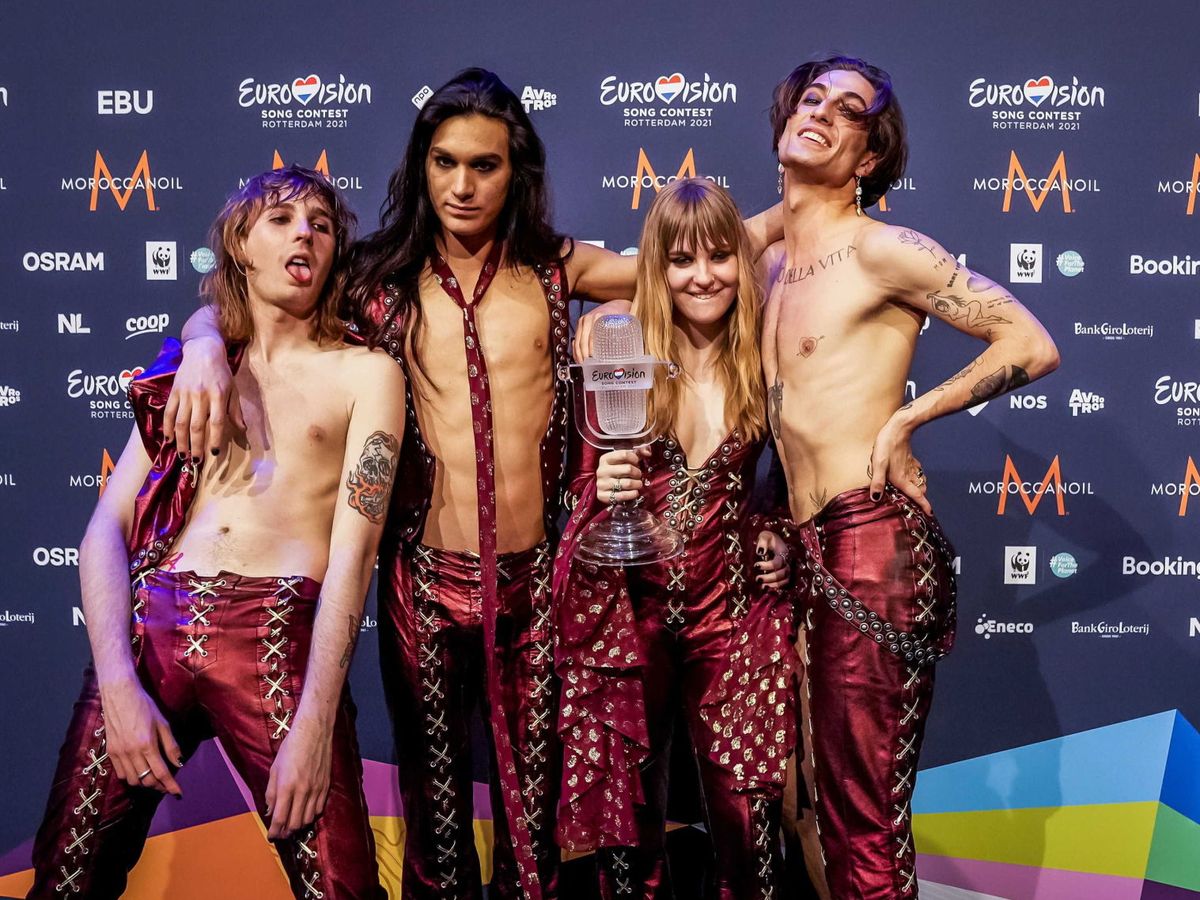 Foto: Maneskin, ganadores de Eurovisión 2021. (EFE/Sander Koning)