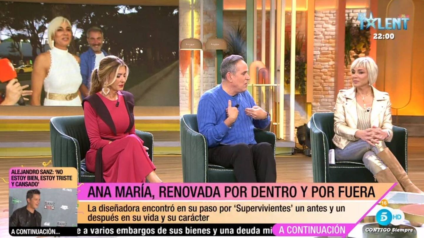 Marisa Martín Blázquez, Aurelio Manzano y Ana María Aldón. (Mediaset)
