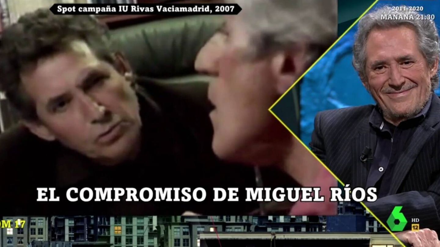 Miguel Ríos recordando una campaña de IU. (La Sexta).