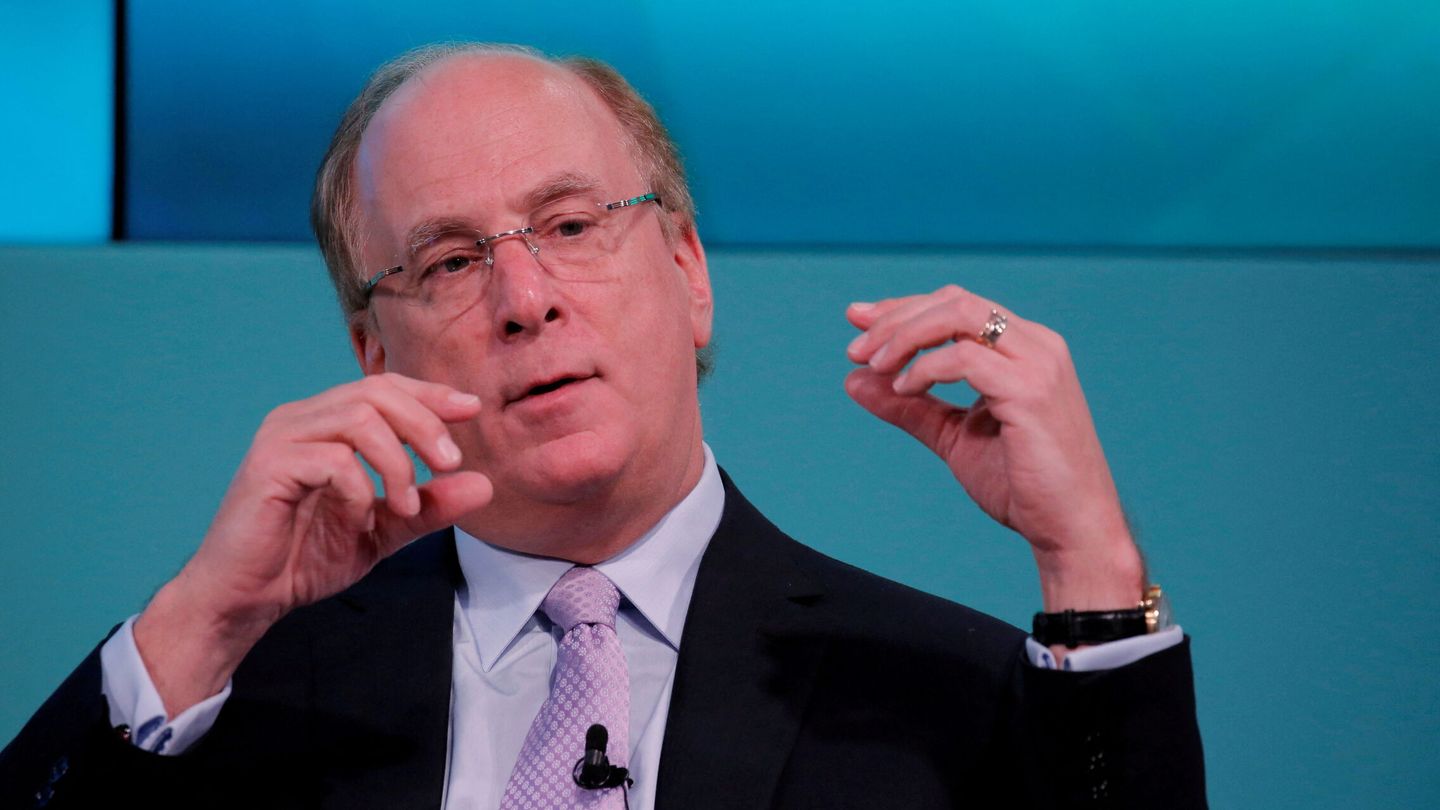 FILE PHOTO: Larry Fink, Chief Executive Officer of BlackRock, takes part in the Yahoo Finance All Markets Summit in New York, U.S., February 8, 2017. REUTERS Lucas Jackson File Photo