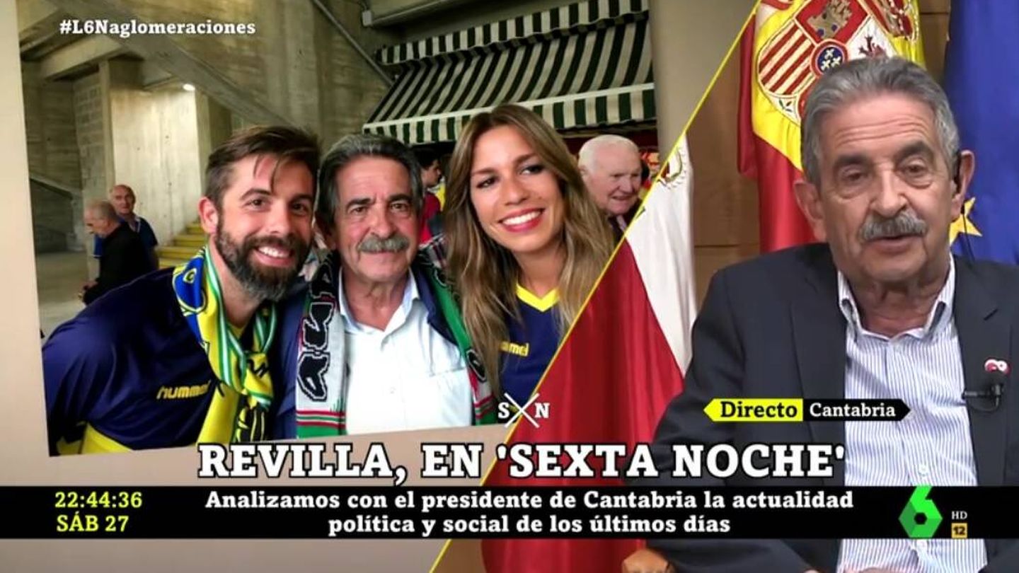 'La Sexta noche' rescatando la foto de Yélamo y Revilla. (Atresmedia).
