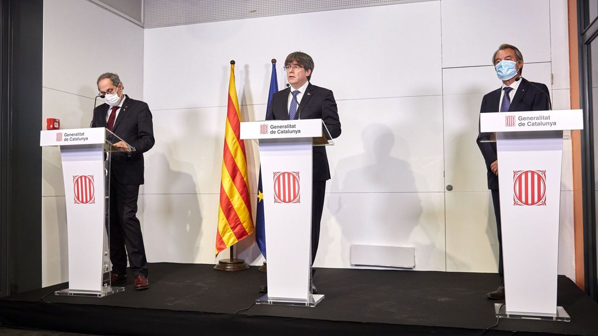 Torra, Puigdemont y Mas denuncian la "arbitrariedad de la justicia de España"