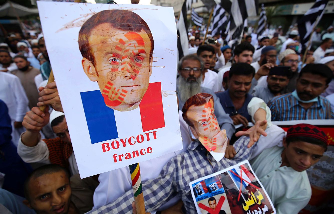 Protestas contra Macron en el mundo musulmán. (Reuters)