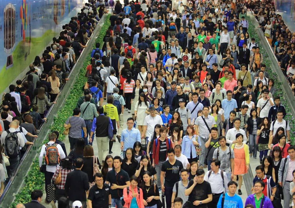 Foto: Aspecto del metro de Shangái ayer (Reuters)
