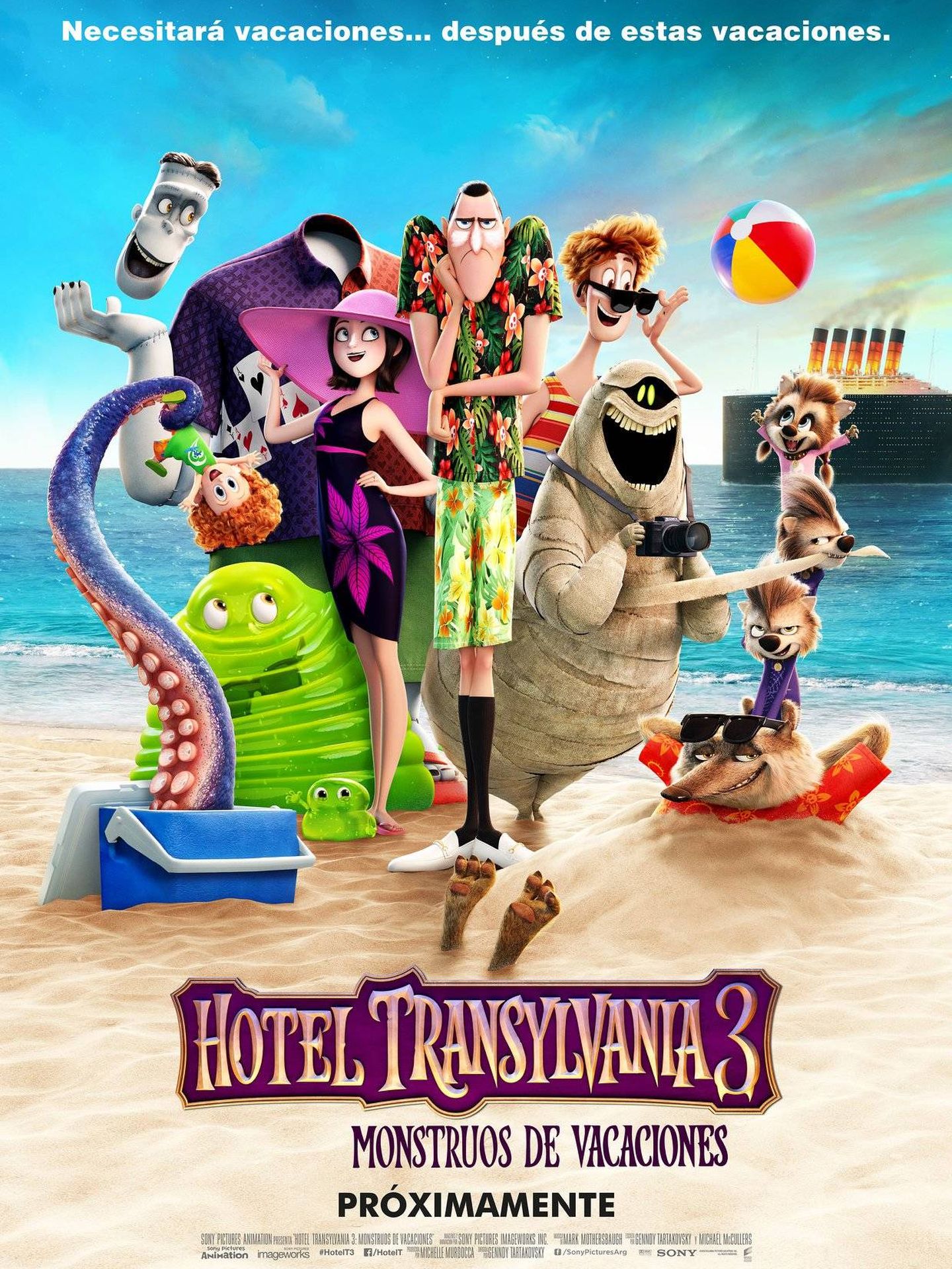 Cartel de 'Hotel Transilvania 3'.