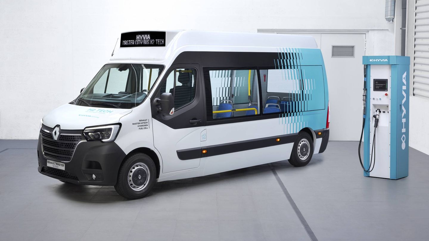 Hyvia está desarrollando furgonetas de hidrógeno, e incluso un minibús de 15 plazas.