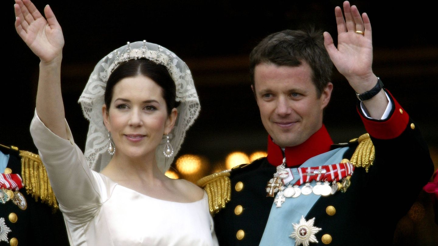 Federico y Mary de Dinamarca, el día de su boda. (Getty)