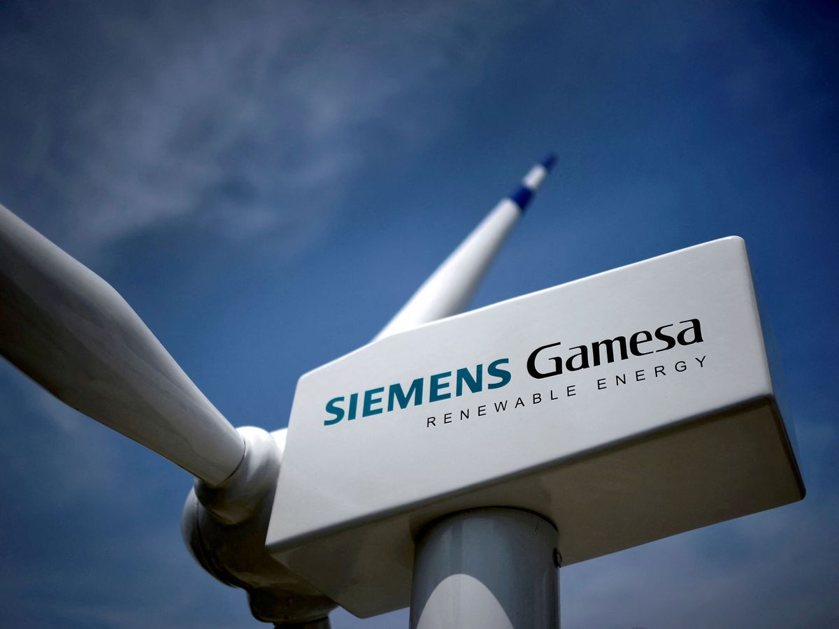 Foto: Modelo de una turbina de viento de Siemens Gamesa. (Reuters/Vincent West)