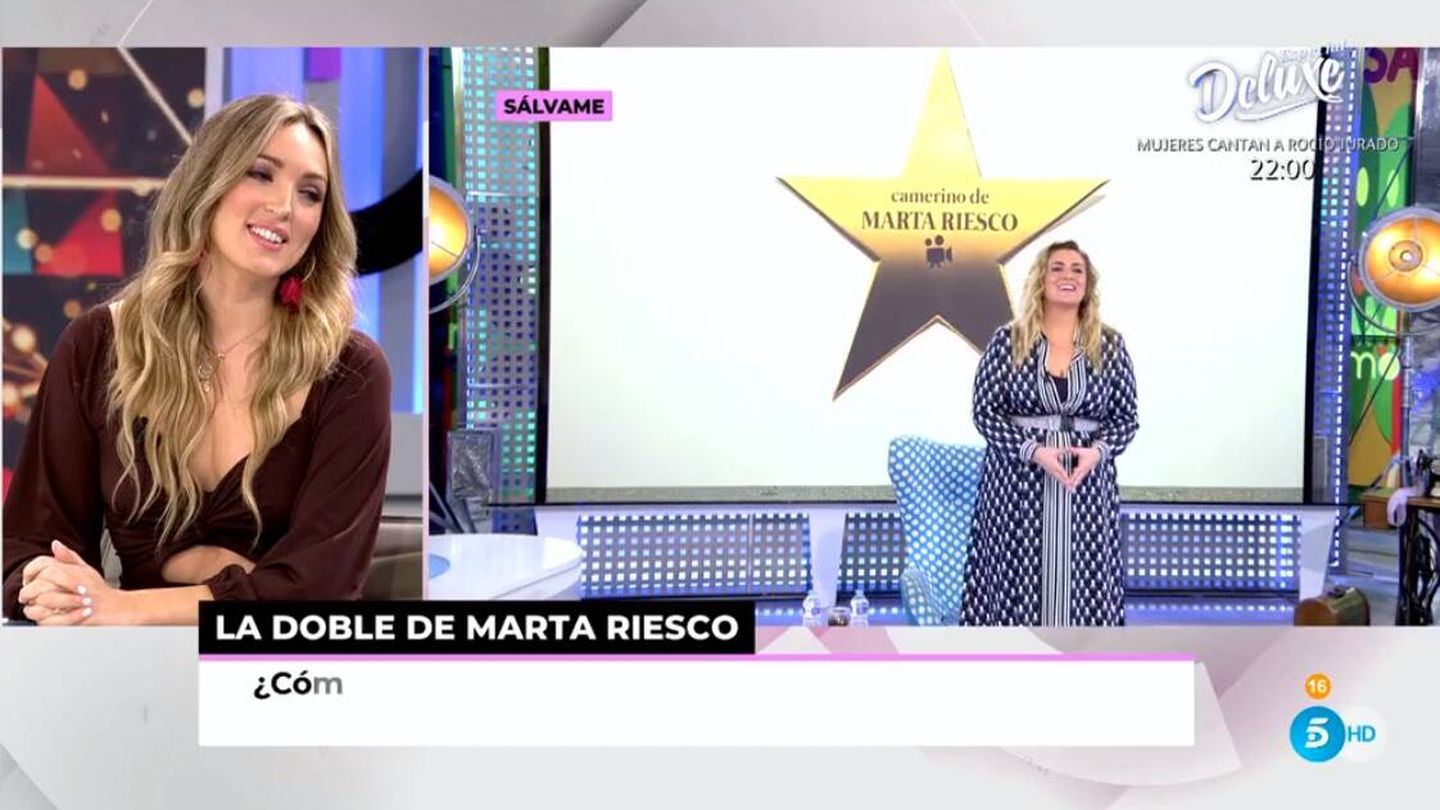 La reportera Marta Riesco. (Mediaset)