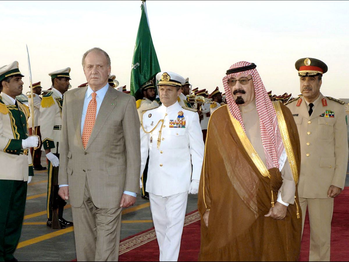 Foto: El Rey Emérito con el rey Abdullah bin Abdul Aziz.
