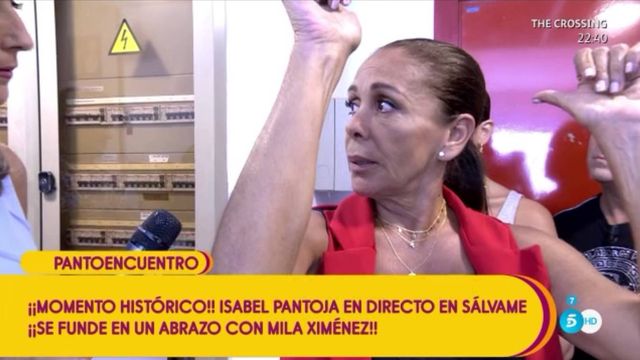 Isabel Pantoja habla sobre el programa 'Sálvame'. (Mediaset España)