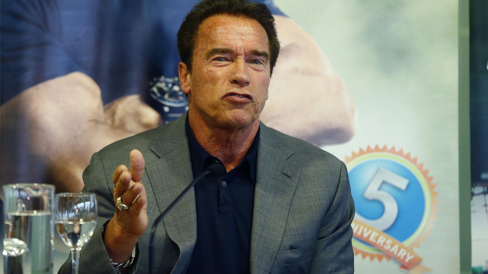 Foto: El actor Arnold Schwarzenegger ha presentado en Madrid la quinta edición del "Arnold Classic Europe". (EFE)