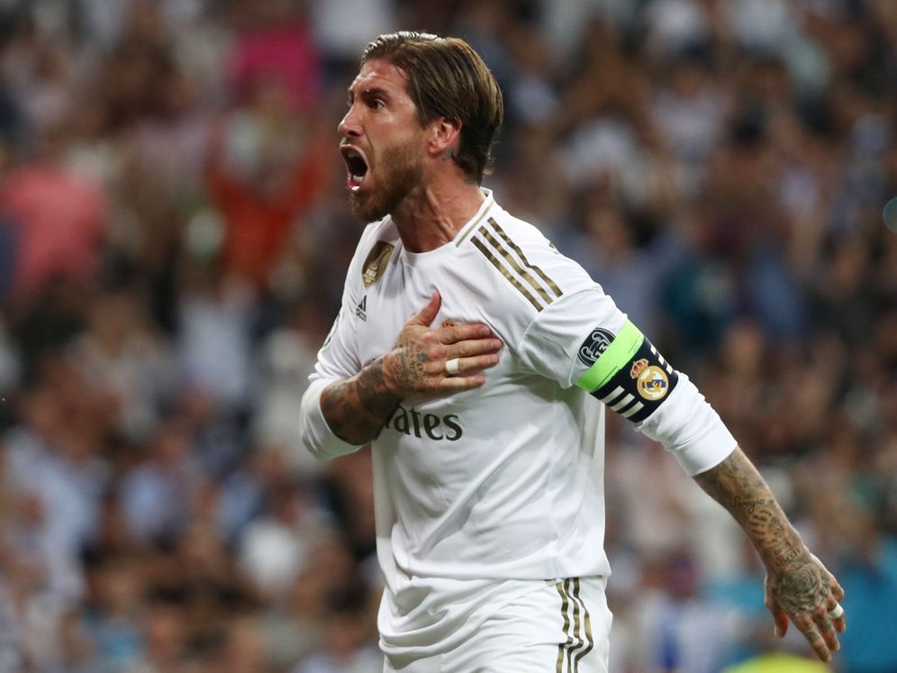 Foto: Sergio Ramos celebra un gol del Real Madrid en Champions. (Reuters)
