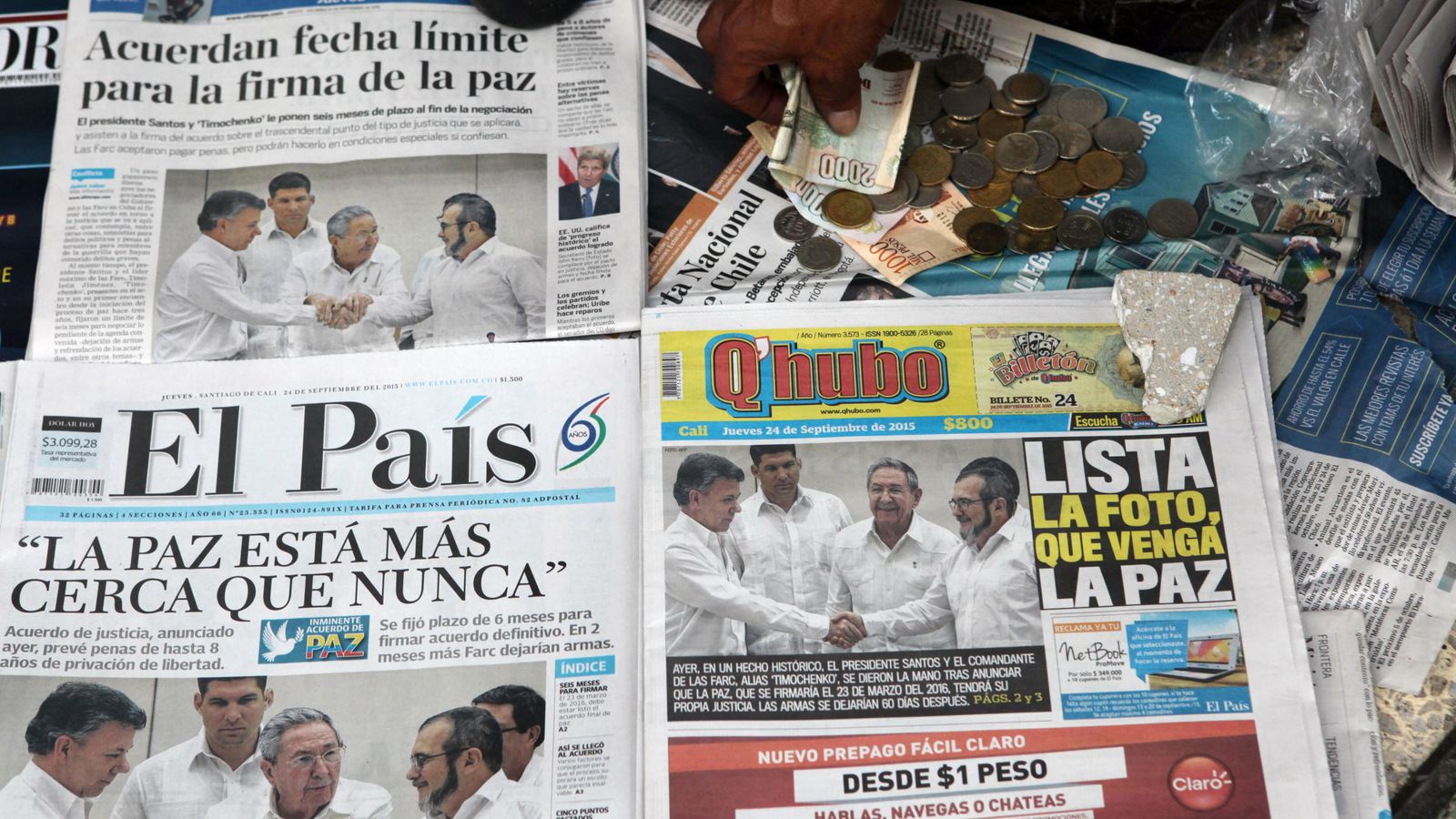 Foto: Un puesto de venta de periódicos, el jueves 24 de septiembre de 2015, en Cali, Colombia. (EFE)