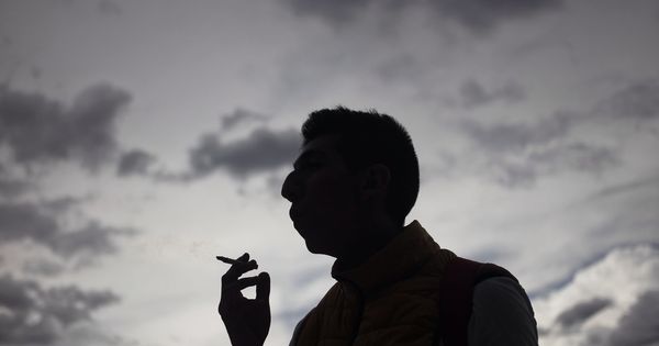Foto: Vista de un hombre fumando un cigarro. (EFE)