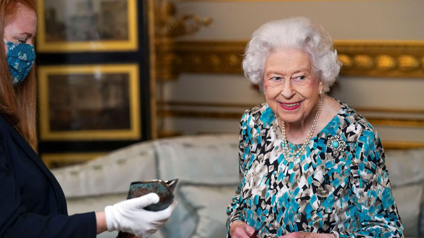 Una de las últimas imágenes de la reina Isabel II. (Reuters)