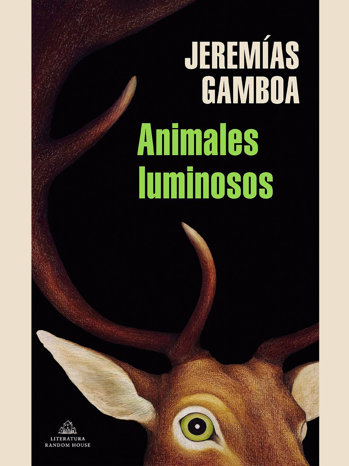 Portada de 'Animales luminosos', de Jeremías Gamboa. 