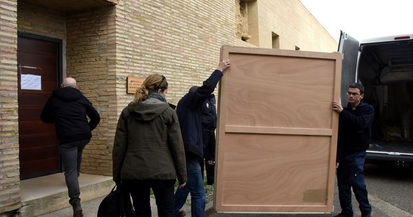 Foto: La juez paraliza el traslado de los frescos de Sijena ante el riesgo de deterioro. (EFE)