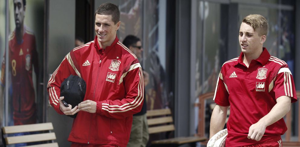 Torres y Deulofeu, en la concentración de la selección española.