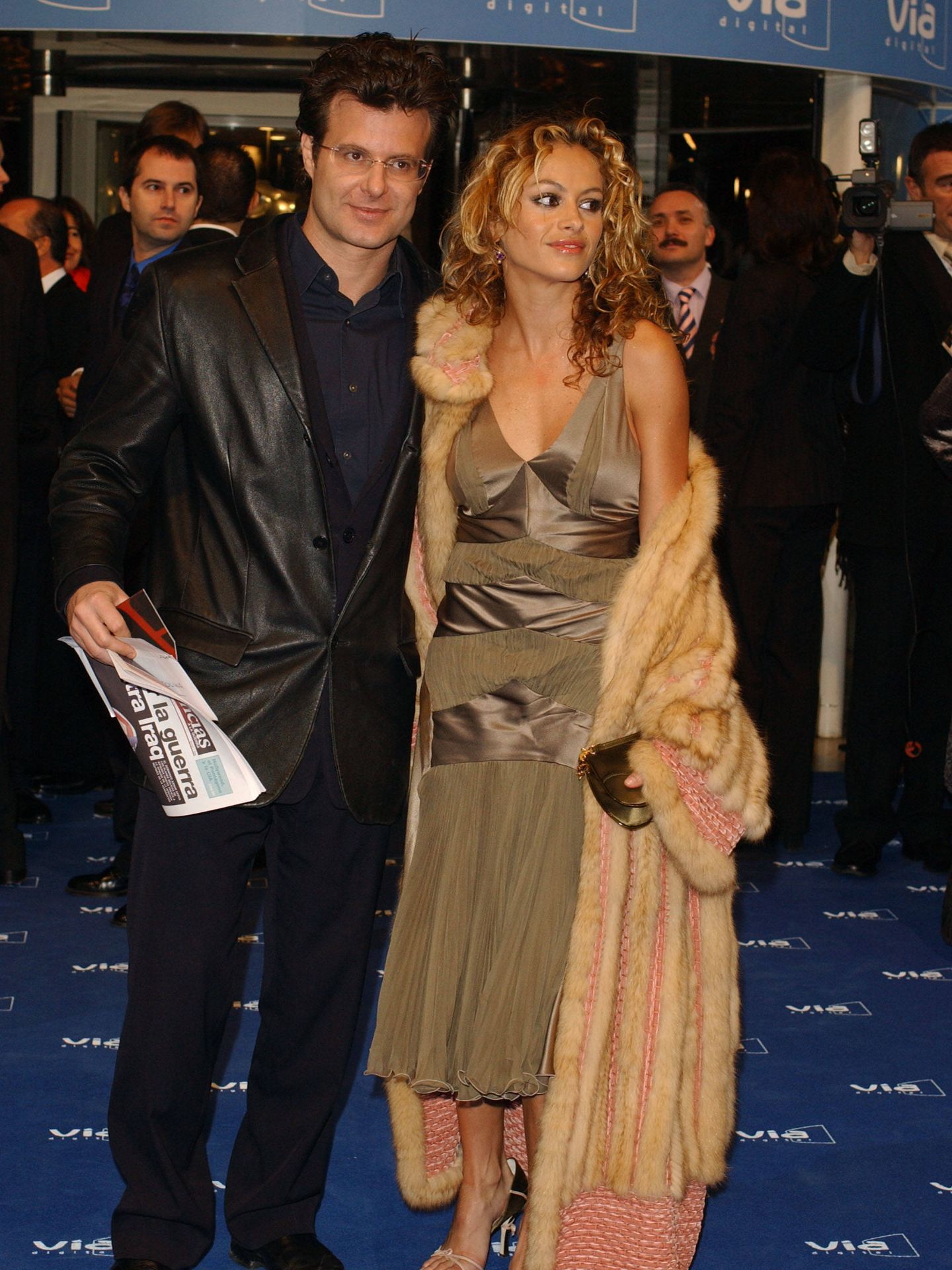Ricardo Bofill y Paulina Rubio, en 2003, cuando eran pareja. (Getty)