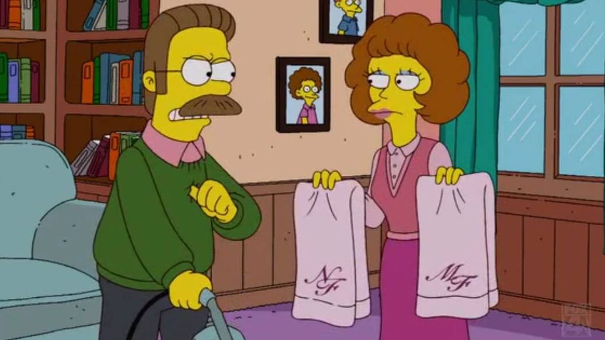 'Los Simpson' revela, 19 años después, la razón real de la muerte de Maude Flanders